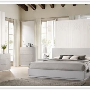 Naples 2 Drawers Premium Transitional Nightstand