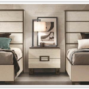 ESF Furniture Poesia 2 Drawer Wooden Nightstand