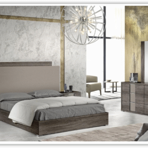 Portofino Premium 2-Drawers Wooden Nightstand In Square Legs