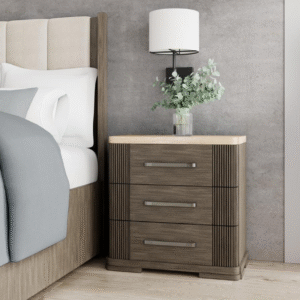 Sariel 3 Drawers Nightstand